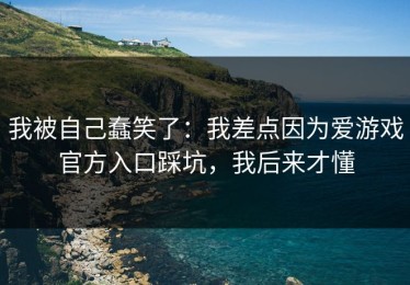 我被自己蠢笑了：我差点因为爱游戏官方入口踩坑，我后来才懂